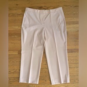 NWT JCrew Pastel Pink Cropped Suiting Trousers - 16